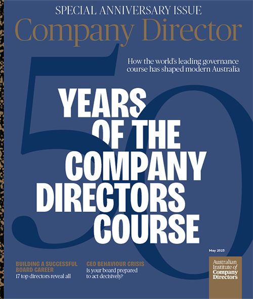 Australia's leading magazine for directors.